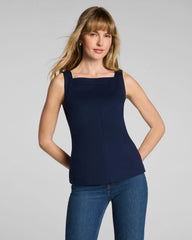 SPANX® Ponte Square Neck Tank | Timeless Navy