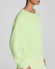 SPANX® BoostUp Cotton Fleece Crewneck | Zest