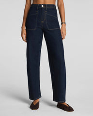 SPANXshape® Authentic 360 Utility Barrel Leg Jeans | Marina