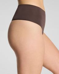 SPANXshape® ExtraOrdinary Supima® Cotton Thong | Dark Cacao