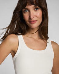 SPANX® Ribbed Knit Scoop Neck Tank | Ivory