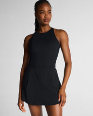 SPANX® BodyLine High Neck Cropped Tank with FlexForm Cups | Very Black