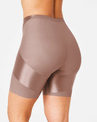 SPANXshape® Satin-X™ Mid-Thigh Short | Cafe Au Lait