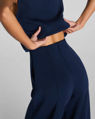 SPANX AirEssentials® Shawl Collar Half Zip Jumpsuit | Timeless Navy