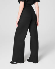SPANXsupersmooth® Stretch Twill Wide Leg Pant | Classic Black