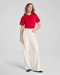 SPANXshape® Authentic 360 Wide Leg Jeans | Alabaster