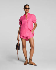 SPANX® Beach Button Down | Hibiscus