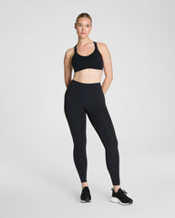 SPANXshape® BodyLine Full-Length Leggings with Mid-Tummy Compression | Very Black