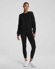 SPANX® BoostUp Cotton Fleece Crewneck | Very Black