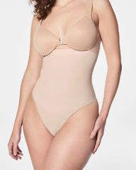 SPANXsculpt® Seamless Power High-Waisted Thong | Soft Nude