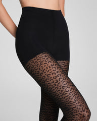 SPANXshape® Leopard Fishnet Stockings | Very Black