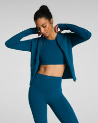 SPANX® PowerPlay Contour Full Zip Jacket | Deep Cove