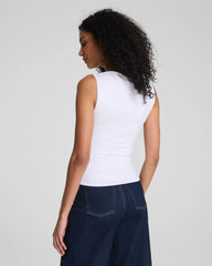 SPANXsmooth® Jersey High Neck Tank | Classic White