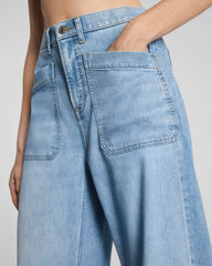 SPANXsupersmooth® Authentic 360 Lightweight Utility Barrel Leg Jeans | Seaside Blue