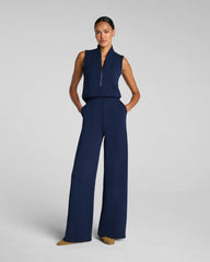SPANX AirEssentials® Shawl Collar Half Zip Jumpsuit