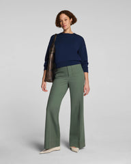 SPANXsupersmooth® Stretch Twill Wide Leg Pant with Patch Pockets