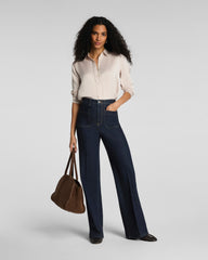 SPANXshape® Authentic 360 Easy Flare Jeans with Patch Pockets