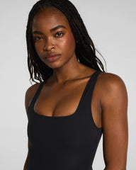 SPANXsculpt® Swim Square Neck One Piece | Very Black