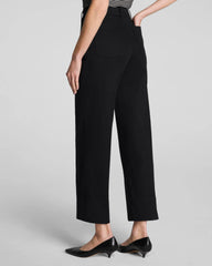 SPANXsupersmooth® Stretch Twill Cropped Wide Leg Pant | Classic Black