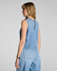 SPANX® Lightweight Denim Shell Tank | Seaside Blue