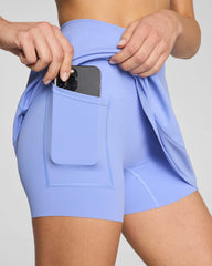 SPANXshape® BodyLine Sheerious Skort with Mid-Tummy Compression, 15" | Hyacinth