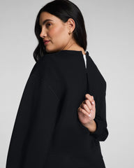 SPANX® Ponte Crewneck Long Sleeve Top | Classic Black
