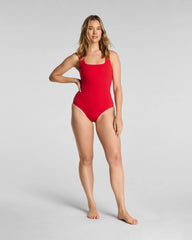 SPANXsculpt® Swim Square Neck One Piece | SPANX® Red