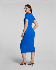 SPANXsmooth® Jersey Crewneck Short Sleeve Midi Dress | Current