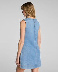 SPANX® Lightweight Denim Mini Tank Dress | Seaside Blue