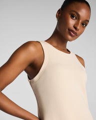 SPANX AirEssentials® French Rib Maxi Tank Dress | Toasted Coconut