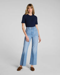 SPANXshape® Authentic 360 Raw Hem Kick Flare Jeans