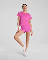 SPANX® BoostUp Crewneck Tee with StayCool Tech | Aurora
