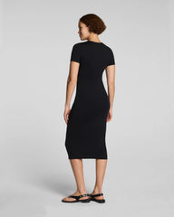 SPANXsmooth® Jersey Crewneck Short Sleeve Midi Dress | Classic Black
