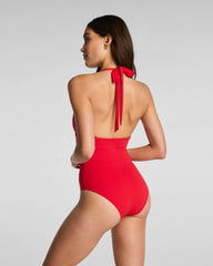 SPANXsculpt® Swim Halter One Piece | SPANX® Red