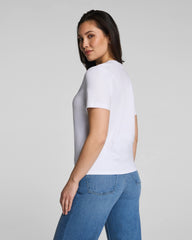 SPANX® Lightweight Cotton Crewneck Tee | Classic White