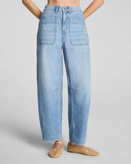 SPANXsupersmooth® Authentic 360 Lightweight Utility Barrel Leg Jeans | Seaside Blue