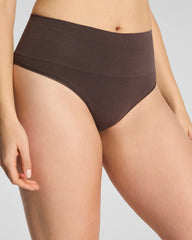 SPANXshape® ExtraOrdinary Supima® Cotton Thong | Dark Cacao