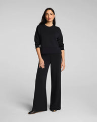 SPANX AirEssentials® Crewneck Long Sleeve Top | Very Black