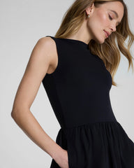 SPANXsmooth® Jersey High Neck Midi Dress | Classic Black