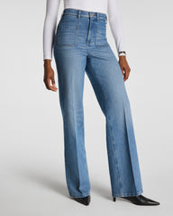 SPANXshape® Authentic 360 Easy Flare Jeans with Patch Pockets | Elysian
