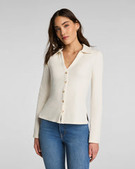 SPANX® Ribbed Knit Button Down
