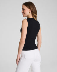SPANXsmooth® Jersey High Neck Tank | Classic Black