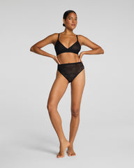 SPANXsupersmooth® Day to Date Night Lace Hi-Leg Brief | Very Black
