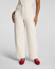 SPANXshape® Authentic 360 Utility Barrel Leg Jeans | Alabaster