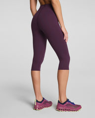 SPANXshape® BodyLine Cropped Leggings with Mid-Tummy Compression, 19" | Blackberry