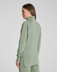 SPANX AirEssentials® Half Zip Tunic | Sage Brush Heather