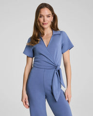 SPANX AirEssentials® Collared Tie-Waist Jumpsuit | Rain