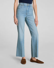 SPANXshape® Authentic 360 Raw Hem Kick Flare Jeans | Seaside Blue