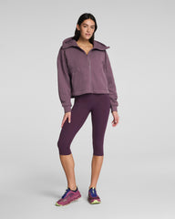 SPANXshape® BodyLine Cropped Leggings with Mid-Tummy Compression, 19" | Blackberry