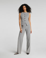 SPANX® WellSuited Tailored Button-Down Vest | Heather Grey